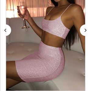 Brand new pink sparkle bodycon skirt 💖
